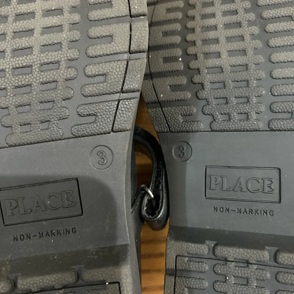 Place Classic Black Kids Dress Shoes